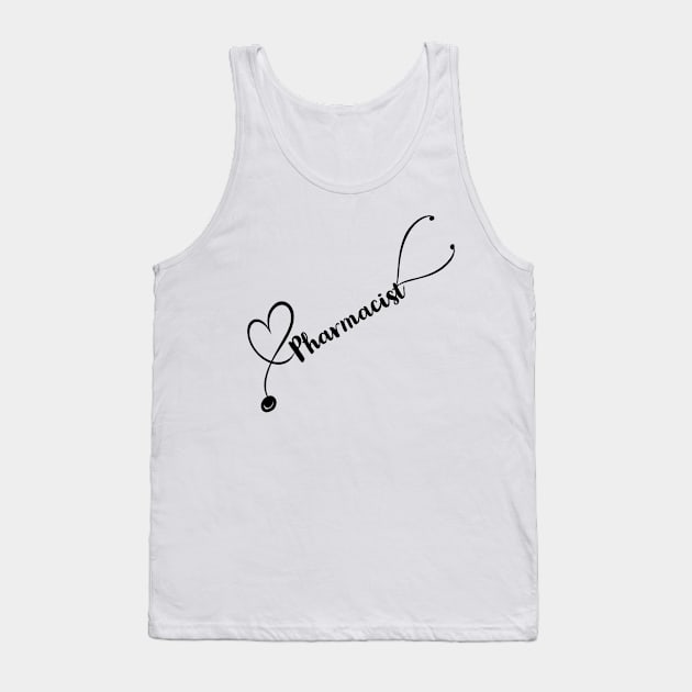 Pharmacist stethoscope Tank Top by Mermaidssparkle